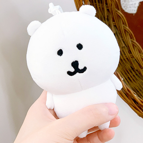 담곰이 가방고리 농담곰 13cm 마스코트 인형 키링, 1개