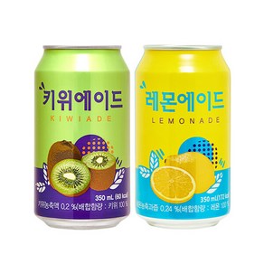 [[Hmall]]키위에이드 + 레몬에이드 350mlx48can(각24can), 단일속성, 350ml