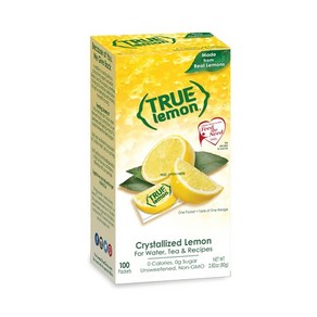 TRUE LEMON Water Enhancer Bulk Dispenser 100 Cou TRUE LEMON 수분 강화제 대량 디스펜서 100개(1팩) 물용 0칼로리 음료