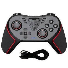 무선 게임 컨트롤러 조이스틱 게임 패드 블루투스 호환 이중 진동 매크로 기능 PS4 PS3 스위치용, 1개, 02 without Receive, [02] without Receive