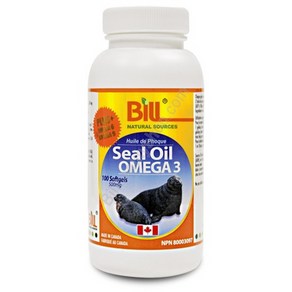 (빌) 물범유 오메가3 500mg 100/200정 (Bill Seal Oil Omega3), 100 softgels, 1개, 200정