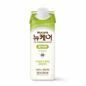 [KT알파쇼핑]뉴케어 화이바 (200ml x 30팩) 1박스/식이섬유가 함유된 균형영양식, 뉴케어 화이바 (200ml x 30캔) 1박스, 30개, 200ml