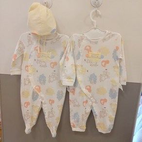 압소바 80%세일 모자가 포함되어 있는 면이 좋은 60수 봄 우주복