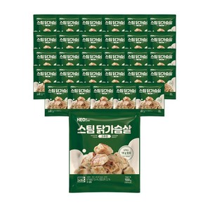 허닭 스팀 닭가슴살 고추맛 100g, 30개