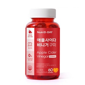 뉴트리디데이 애플사이다 비니거 구미 60개입, 180g, 1개