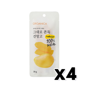 그대로 쫀득 건망고 건조과일 30g x 4개