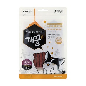 기호성좋은 강아지간식 맛있는 소고기져키 강쥐 놀이용 애견 허약견 노령견 시츄, 70g, 1개