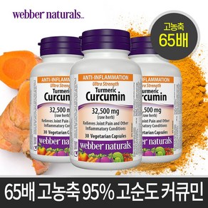 webbe Natuals 65배 고농축 커큐민 500mg 30캡슐 캐나다 생산 직발송, 1개, 30정, 30정