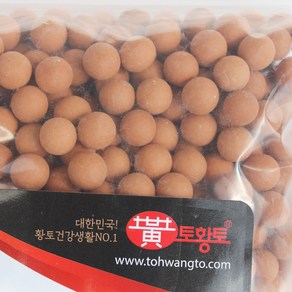 [토황토]기능성 황토볼 10mm 1KG/ 발지압용 찜질용 수경재배 수족관 지장수용 건강용 DIY, 1개