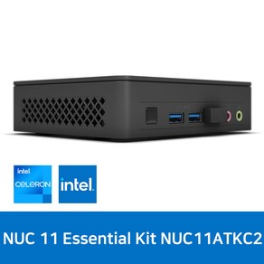 ASUS NUC 11 Essential Kit NUC11ATKC2 미니PC 베어본, 256GB, 8GB