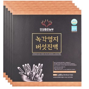 녹각영지버섯진액 선물용 답례품 (5박스), 5개, 2400ml