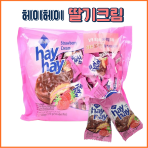 헤이헤이 딸기맛 크림, 3개, 500g