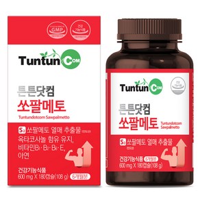 튼튼닷컴 쏘팔메토 [6개월분] - 로르산 115 mg + 옥타코사놀 등 함유 - 본사 직발송 - 정품