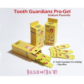 투스가디언즈 프로-겔 Tooth Guadians Po-Gel 치아재광화촉진제 불소겔 불소도포제 치아건강의 수호자 유노테크 UNOTECH, 딸기맛(Stawbey), 1개