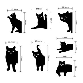 미투리아 고양이 마그네틱 자석 책갈피 북마크 7종 세트
