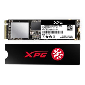 [ADATA] XPG SX8200 PRO M.2 NVMe 2280 [1TB TLC] 방열판