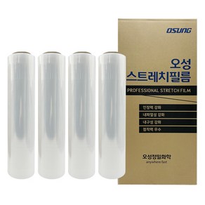 오성 스트레치필름 공업용랩 산업용랩 15mic X 350M 4롤 한박스, 오성 15mic X 350M - 4롤, 4개