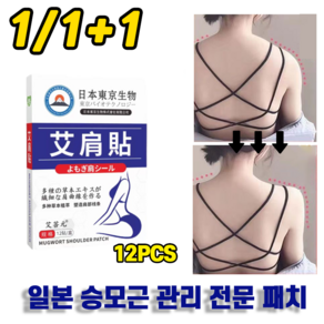 [전문관리]1/1+1 승모 승모근 패치 셀룰라이트 감소 패치 12pcs, 5개, 12매입