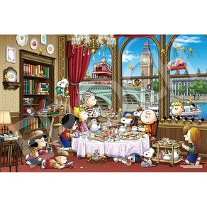 에폭시사 1000조각 직소 퍼즐 PEANUTS 스누피 인 런던 (50 × 75cm) 12 - 614s풀림포함 헤라 포함 점수권 포함 EPOCH, 1개