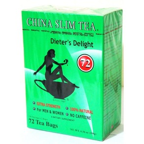 China Slim Tea Diete's Delight 72 Tea Bags, 6.34 Ounce (Pack of 1) 319386, 1개, 2.5g, 72개입