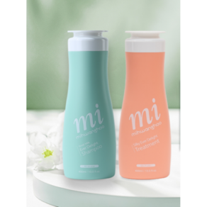 [Mihwanghoo] 산양유 프리미엄샴푸_400ml + 실키에버딜라이트 트리트먼트_400ml, 1세트