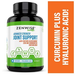 젠와이즈 조인트 서포트 90정 Zenwise Joint Suppot Glucosamine Chondoitin Cucumin 90 Tablets, 1개