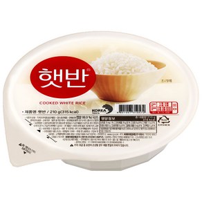 햇반 즉석밥 작은공기, 210g, 18개