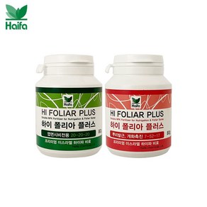 바우팜앤가든 하이파케미칼 하이 폴리아 플러스 80g 엽면시비 전용 NPK 20-20-20 뿌리발근 개화촉진 NPK 7-52-17 멀티코트 멀티피드 가정용 화분용 식물영양제, 01. 하이폴리아플러스 20-20-20, 1개