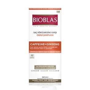 바이오블라스 파워에너지샴푸 두피영양샴푸 BIOBLAS Caffeine + Ginseng Energy Shampoo