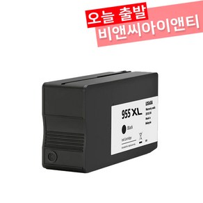 HP 955XL officejetpo 8710 7740 8210 8720 7720 8730 오피스젯프로 잉크, 검정 955XL [대용량 재생], 1개