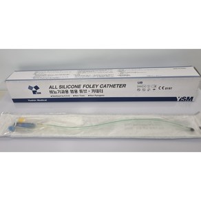 유신 폴리 카테타 2WAY 소변줄 실리콘 도노관 ALL SILICONE FOLEY CATHETER, 16F, 1개