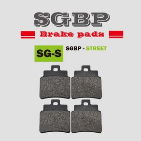 [SGBP] 크루심125/300 조이맥스125/300 보이저 보이져(연동) 세미메탈 브레이크패드, 앞(BP-113), 1세트