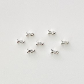 2-DP3-108 실버 펜던트 통과형 미니 물고기 7x4mm