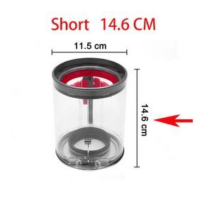 100% 호환다이슨 호환 진공 청소기용 먼지통 다양한 지역 소형 및 대형 용기 V11 V15 SV14 SV22, 02 shot 14.6CM