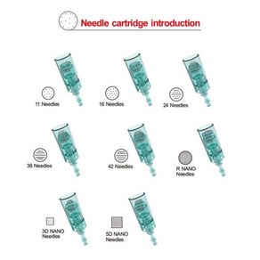 오토 MTS 니들 카트리지 10pcs 닥터펜 A6S 펜 Miconeedling MTSpen Mesotheapy Dpen a6s에 대 한 111918, 24핀(10개)_해외