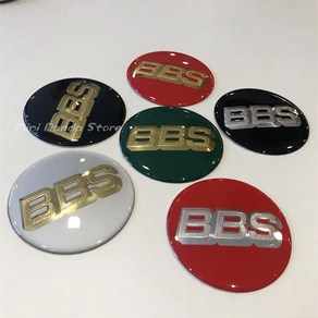 바퀴 차량용 휠 센터 캡 스티커 BBS 엠블럼 배지 데칼 스타일링 70mm 80mm 4 개, [06] 70mm Geen Gold, 4개