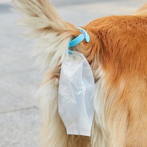 개똥받이 집게형 강아지 산책 집게 클립 똥받이 강아지똥받이 배변 처리 대형 꼬리 봉투 비닐 다는, 5. 클립 - 파란색(봉투 20개) 큰, 1개