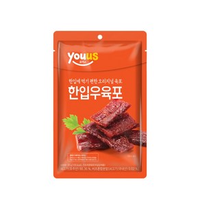 한입우육포, 6개, 35g