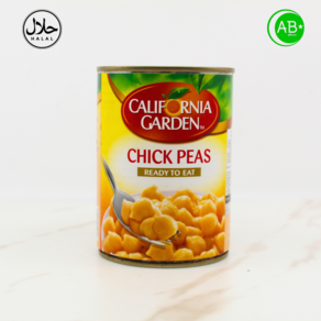 Califonia Gaden Boiled Chickpeas 캘리포니아 가든 파바 빈스 삶은 병아리콩, 10개, 400g