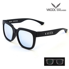 VKOOL 편광렌즈 선글라스 VK-2001 + 도수클립, 레드 + 오렌지, 1개