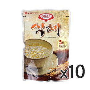 롯데 델가 식혜 (790ml x 10개) 수정과 원액, 790ml, 10개