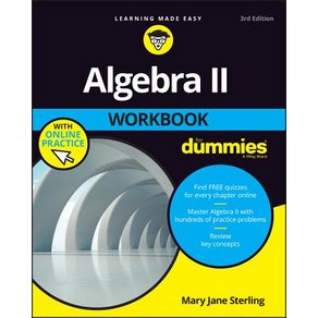 (영문도서) Algeba II Wokbook fo Dummies Papeback