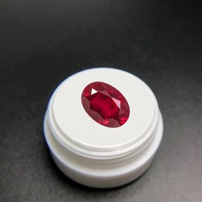 Ruby Billiant Cut 레드 루비 타원형 원석 천연 채광 DIY 주얼리 제작 VVS 보석 10x14mm 4A 127746