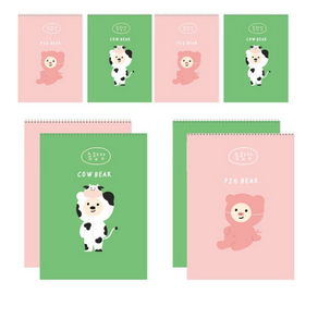 아트모아 곰 종합장 20p, RANDOM, 8개