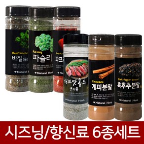 [푸른들마켓][이슬나라] 캠핑 BEST 시즈닝향신료 6종 세트, 1개