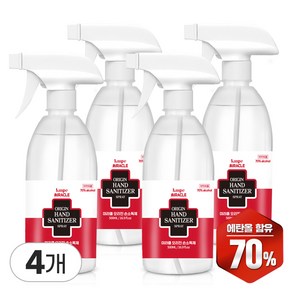 미라클 오리진 손소독제 액상타입 500mL, 4개