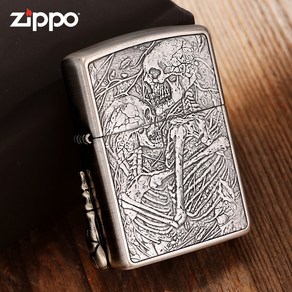 특이한 정품 zippo 지포라이터 no 20 소장 콘스탄틴 자개 골드 실버 자개 메탈 멋진 해골 빈티지 각인 지포라이타 선물