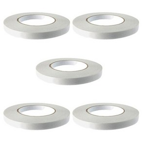 소유 종이 양면테이프 초강력 12mm 50M, 12mm(폭) x 50M(길이) 5개, 5개