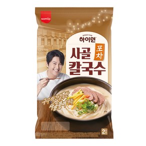 삼립 하이면 포차 사골 칼국수 366g, 1개