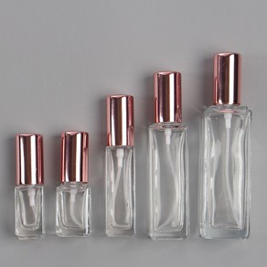 스프레이 소분 공용기 투명 사각 향수공병 퍼퓸 케이스 DIY, 20ml, 1개